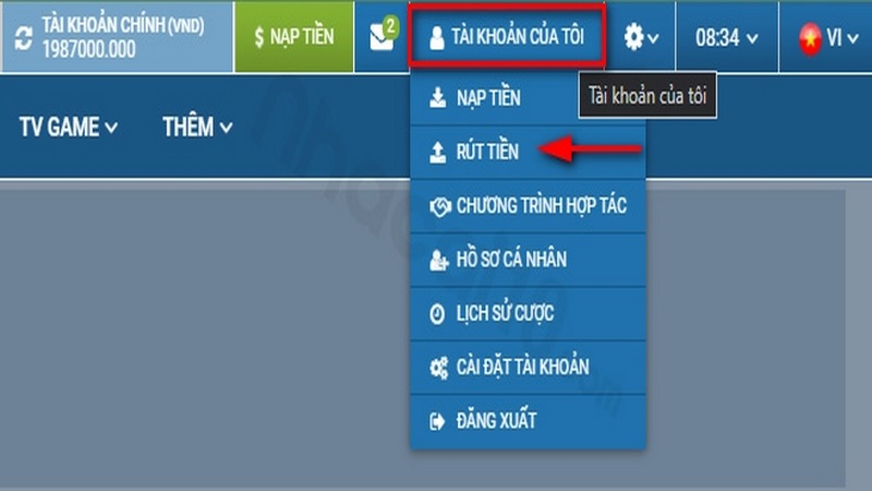 Hướng dẫn nạp tiền 1XBET chi tiết nhất cho người mới 3 Rút Tiền 1Xbet Bằng Phương Thức Ví Điện Tử